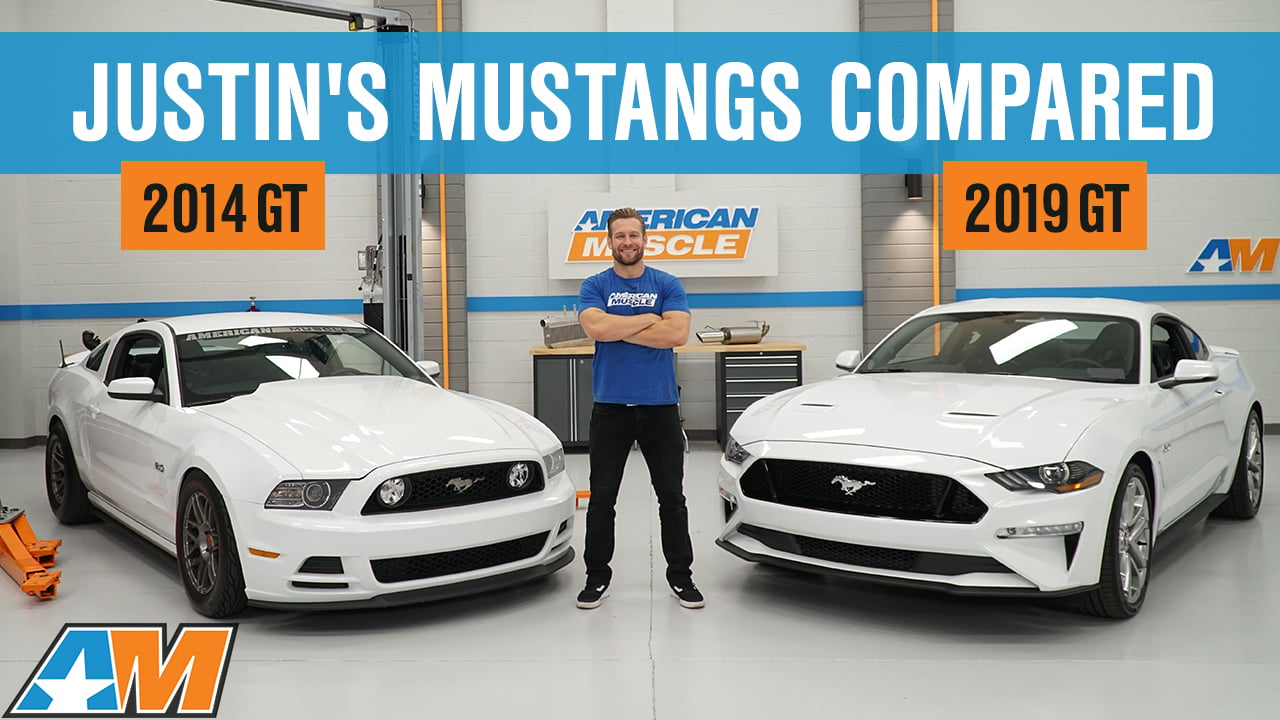 Justin Compares His 2019 Mustang GT to his 2014 Supercharged S197 Mustang GT