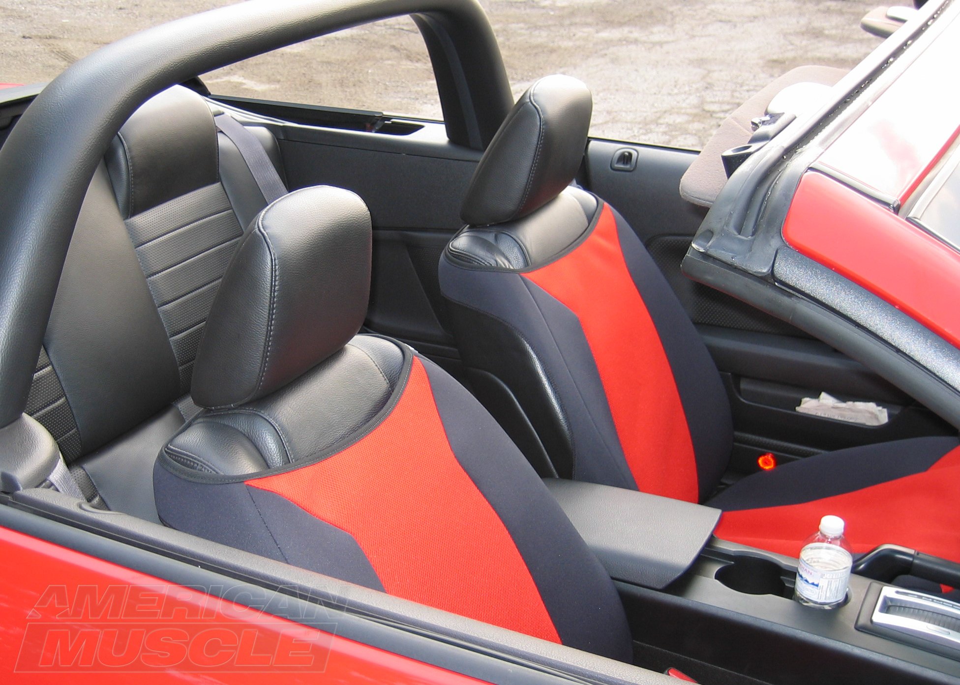 2007 Red Mustang GT with Matching Seat Covers