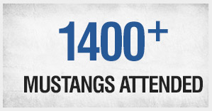 1200+ Mustangs Attended