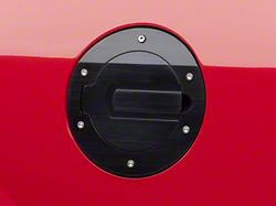 SHR Fuel Door; Black (05-09 Mustang)