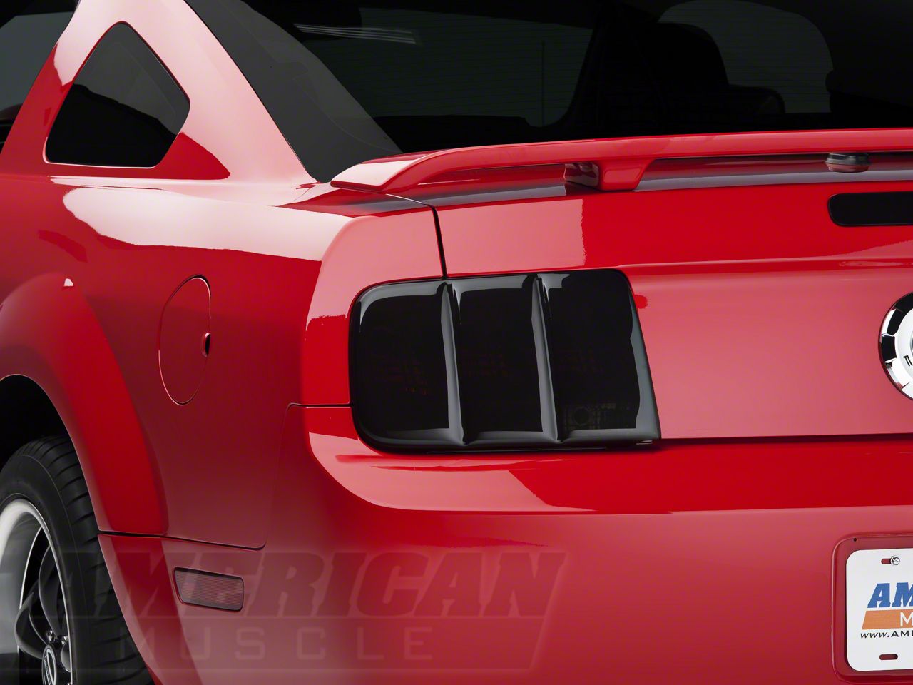 Smoked Black Tail Light Lamp Cover Guard Trim 2Pcs for Ford