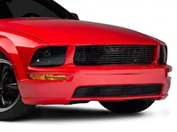 SpeedForm Modern Billet Retro Upper and Lower Grille; Black (05-09 Mustang GT)