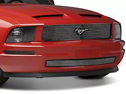 SpeedForm Modern Billet Retro Lower Grille; Polished (05-09 Mustang V6)