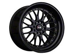 521 Black with Gold Rivets Wheel; 17x7; 38mm Offset (05-09 Mustang GT, V6)