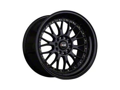 521 Black with Gold Rivets Wheel; 17x7; 38mm Offset (05-09 Mustang GT, V6)