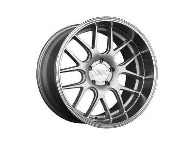 530D Silver with Machined Lip Wheel; Rear Only; 19x10.5; 20mm Offset (05-09 Mustang)
