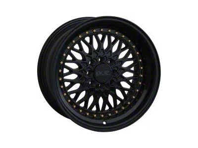 536 Black with Gold Rivets Wheel; 17x9; 25mm Offset (05-09 Mustang GT, V6)