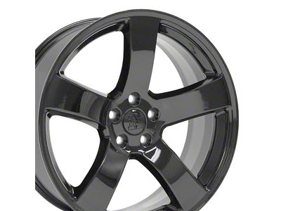 5-Spoke Style Gloss Black Wheel; 20x8 (06-10 RWD Charger)