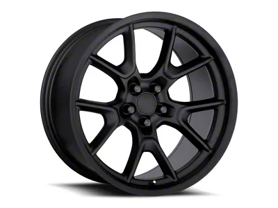 Anniversary Flow Form Replica Satin Black Wheel; Rear Only; 20x10; 22mm Offset (06-10 RWD Charger)