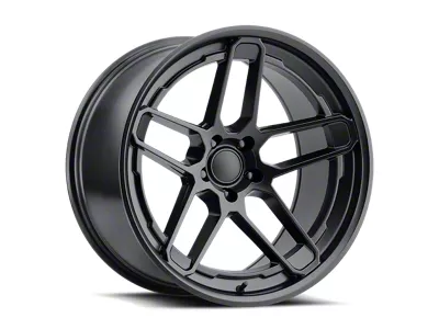 Demon 170 Style Matte Black Wheel; Rear Only; 20x10.5; 25mm Offset (06-10 RWD Charger)