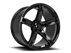 Hellcat HC2 Replica Gloss Black Wheel; Rear Only; 20x11; 22mm Offset (06-10 RWD Charger)
