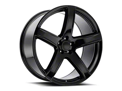 Hellcat HC2 Replica Gloss Black Wheel; 22x9.5; 18mm Offset (06-10 RWD Charger)