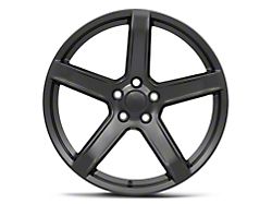 Hellcat HC2 Replica Satin Black Wheel; 20x9.5; 15mm Offset (06-10 RWD Charger)