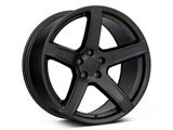 Hellcat HC2 Style Satin Black Wheel; Rear Only; 20x11; 22mm Offset (06-10 RWD Charger)