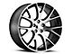 Hellcat Style Black Machined Wheel; 20x9.5 (06-10 RWD Charger)