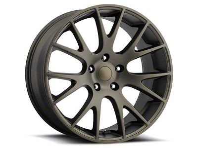 Hellcat Style Bronze Wheel; Rear Only; 20x10.5 (06-10 RWD Charger)