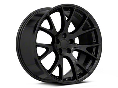 Hellcat Style Gloss Black Wheel; 20x9.5 (06-10 RWD Charger)