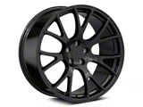 Hellcat Style Gloss Black Wheel; Rear Only; 20x10; 25mm Offset (06-10 RWD Charger)