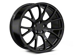 Hellcat Style Gloss Black Wheel; Rear Only; 20x10; 25mm Offset (06-10 RWD Charger)