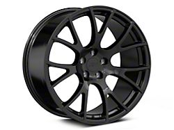 Hellcat Style Gloss Black Wheel; Rear Only; 20x10 (06-10 RWD Charger)