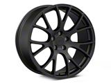 Hellcat Style Satin Black Wheel; 20x9; 20mm Offset (06-10 RWD Charger)