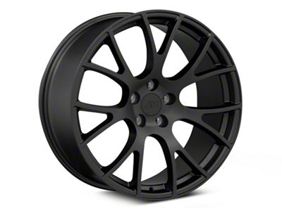 Hellcat Style Satin Black Wheel; 20x9; 20mm Offset (06-10 RWD Charger)