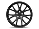 Hellcat Style Satin Black Wheel; 20x9 (06-10 RWD Charger)