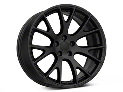 Hellcat Style Satin Black Wheel; 20x9.5; 15mm Offset (06-10 RWD Charger)
