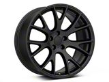 Hellcat Style Satin Black Wheel; Rear Only; 20x10.5; 25mm Offset (06-10 RWD Charger)