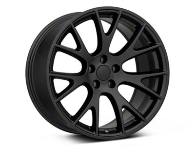 Hellcat Style Satin Black Wheel; Rear Only; 20x10.5; 25mm Offset (06-10 RWD Charger)
