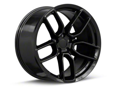 Hellcat Widebody Style Gloss Black Wheel; 20x9.5; 15mm Offset (06-10 RWD Charger)