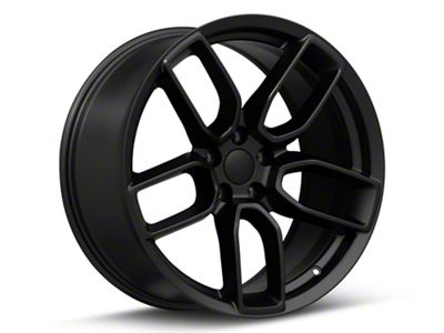 Hellcat Widebody Style Satin Black Wheel; 20x9.5 (06-10 RWD Charger)