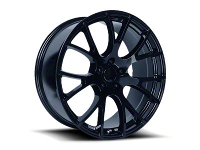 PR161 Gloss Black Wheel; Rear Only; 22x11 (06-10 RWD Charger)