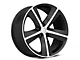 SRT8 Style Satin Black Machined Wheel; 20x9 (06-10 RWD Charger)