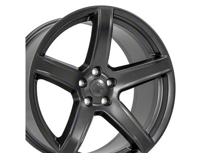 SRT8 Style Satin Gunmetal Wheel; 20x9.5; 19mm Offset (06-10 RWD Charger)