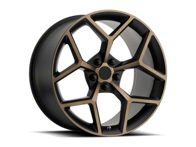 PR126 Matte Black and Bronze Wheel; 20x10; 23mm Offset (10-15 Camaro)