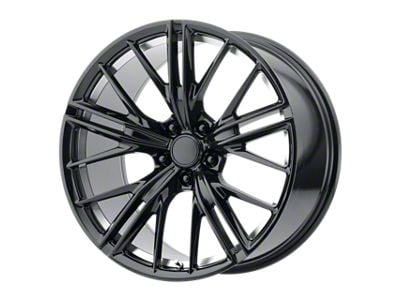 PR194 Gloss Black Machined Wheel; Rear Only; 20x11 (10-15 Camaro)