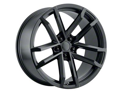PR208 Satin Black Wheel; Rear Only; 20x10; 35mm Offset (10-15 Camaro)