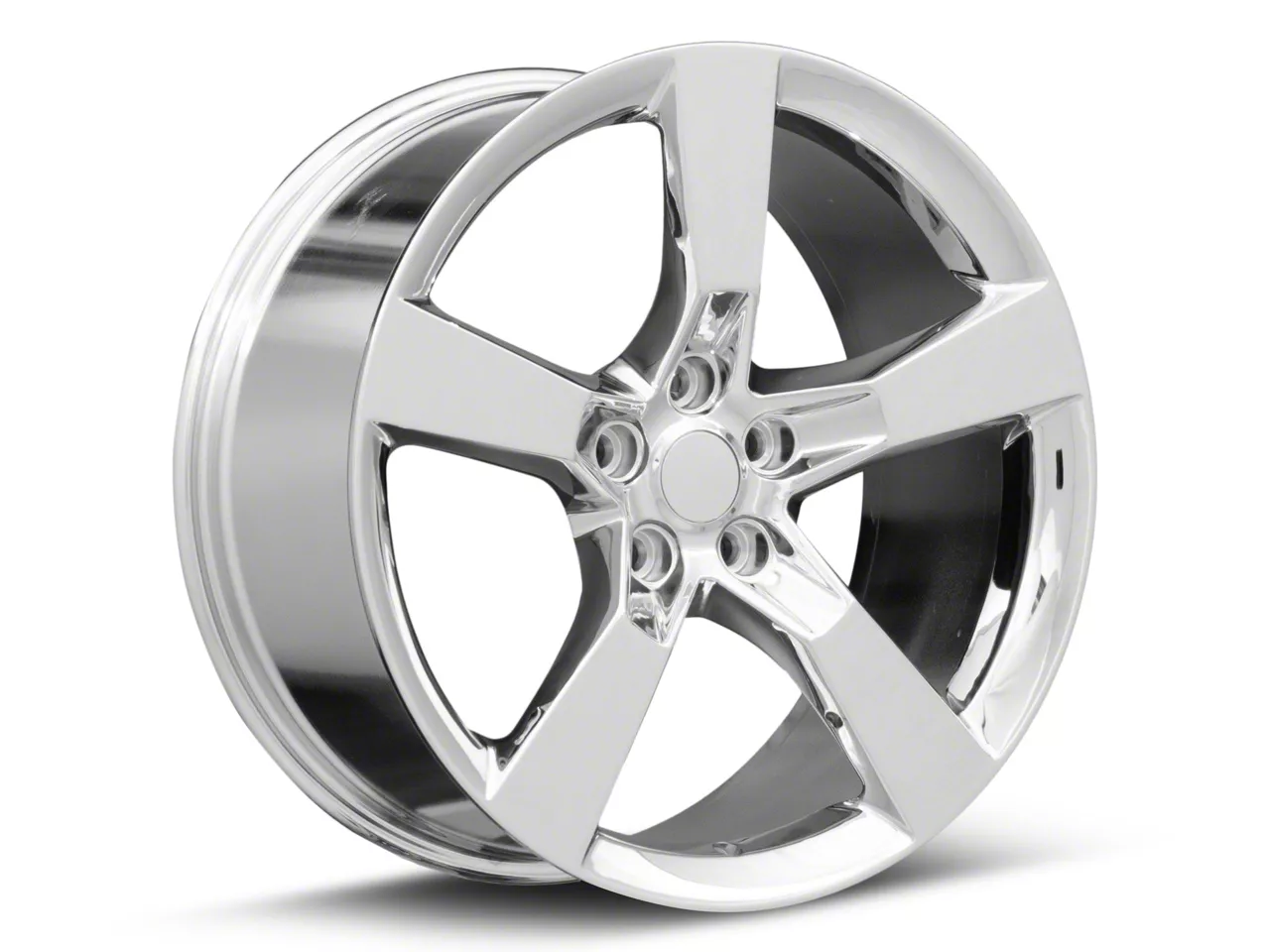 Spec-1 Mustang SP-55 Gloss Black and Machined Wheel; 17x7.5