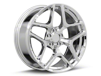 Z/28 Flow Form Style Chrome Wheel; Rear Only; 20x11; 43mm Offset (10-15 Camaro)