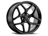 Z/28 Flow Form Style Gloss Black Wheel; Rear Only; 20x11; 43mm Offset (10-15 Camaro, Excluding Z/28 & ZL1)