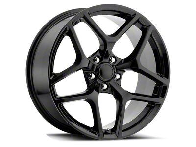 Z/28 Flow Form Style Gloss Black Wheel; Rear Only; 20x11 (10-15 Camaro)