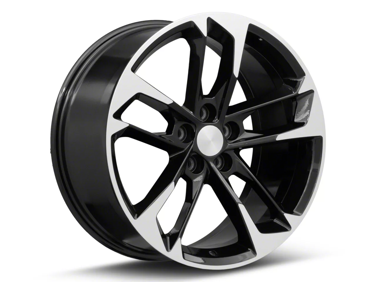 Camaro 521 Black with Machined Lip Wheel; Rear Only; 20x10.5 Camaro 521 Black with Machined Lip Wheel; Rear Only; 20x10.5
