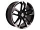 50th Anniversary Style Gloss Black Machined Wheel; Rear Only; 20x9.5 (10-15 Camaro, Excluding Z/28 & ZL1)