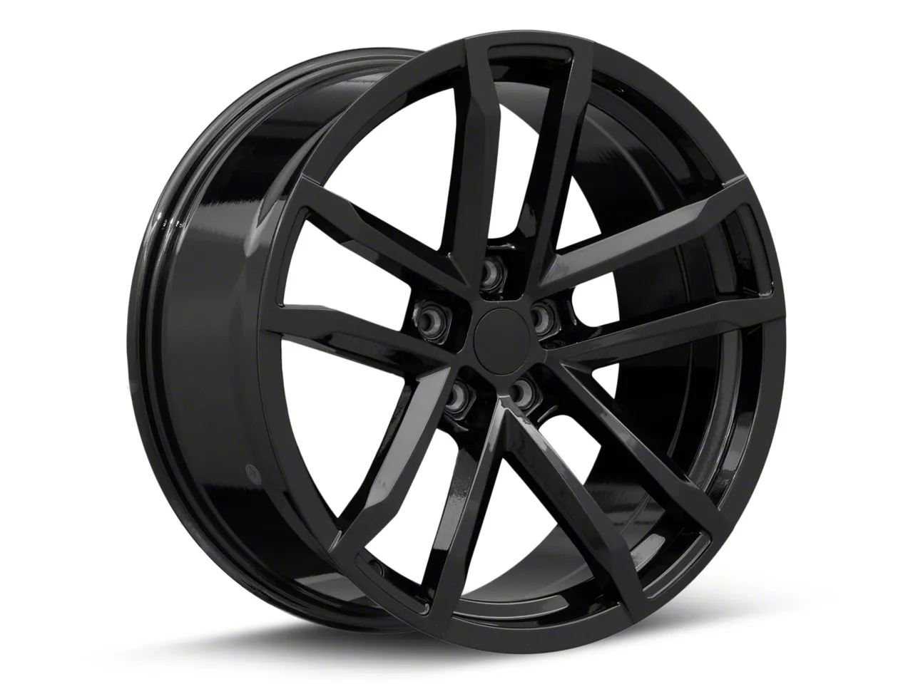 Motegi Camaro Battle V Blackbird Metallic Wheel; Rear Only
