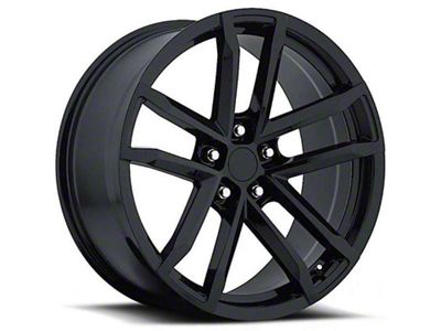 ZL1 Style Gloss Black Wheel; Rear Only; 20x11 (10-15 Camaro)