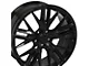 Gen 6 ZL1 Style Gloss Black Wheel; Rear Only; 20x9.5 (10-15 Camaro V6; 10-11 Camaro SS)