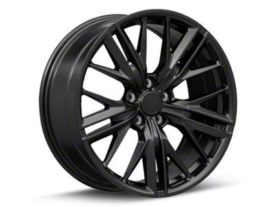 Gen 6 ZL1 Style Satin Black Wheel; 20x8.5 (10-15 Camaro V6; 10-11 Camaro SS)