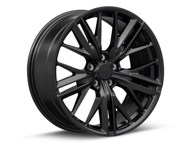 Gen 6 ZL1 Style Satin Black Wheel; 20x9.5 (10-15 Camaro V6; 10-11 Camaro SS)