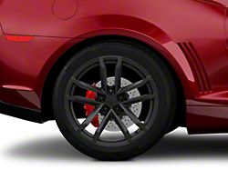 ZL1 Style Satin Black Wheel; Rear Only; 20x10; 35mm Offset (10-15 Camaro, Excluding Z/28)